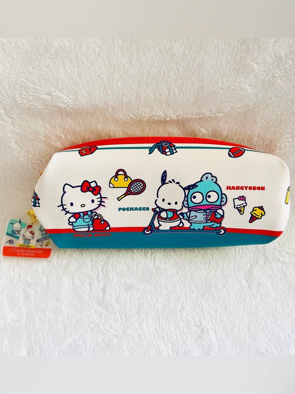 Brand New Sanrio Character Pencil Case 70s Retro Sports Themed - Kuji Prize 15